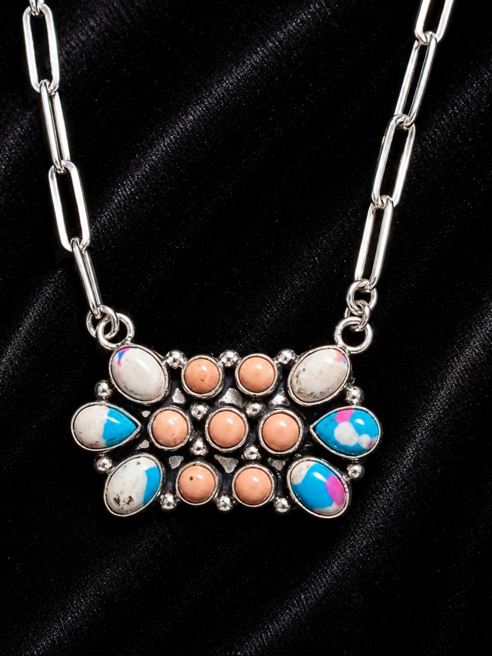 ✨ Southwestern Style Signed Genuine Stone Necklace ✨